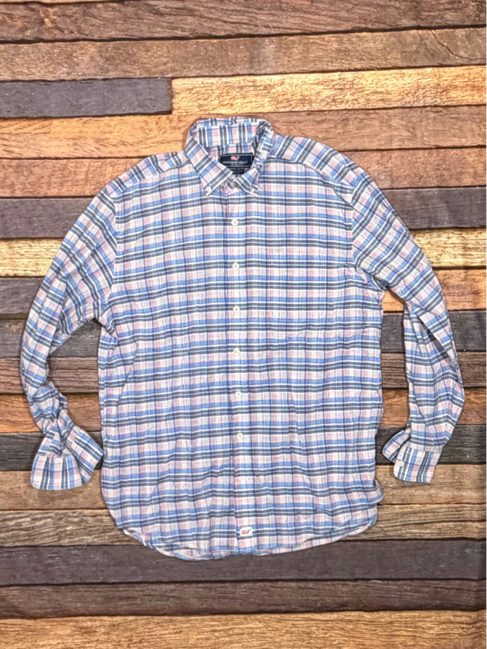 Vineyard Vines Murray Shirt Check Mens Button Down Preppy Shirt